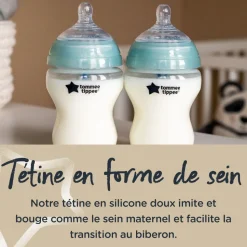 Lot de 2 tétines anti-coliques avancé débit rapide 6 mois et +
