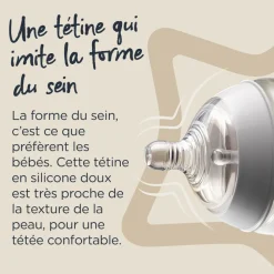 Lot de 2 tétines easi-vent debit rapide tommee tippee 6 mois +