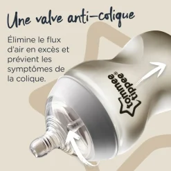 Lot de 2 tétines easi-vent debit rapide tommee tippee 6 mois +