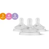 Lot de 3 tétines natural response - débit 3, 4 et 5 scy960/03
