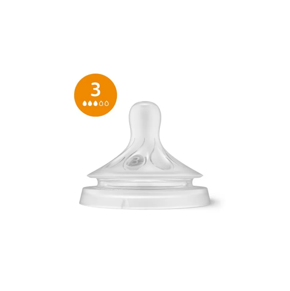 Lot de 3 tétines natural response - débit 3, 4 et 5 scy960/03