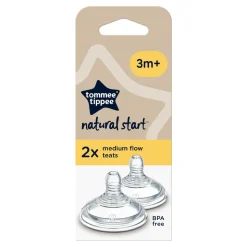 Lot de 2 tétines natural start débit moyen