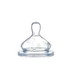 Lot de 2 tétines ronde silicone 3 vitesses 6 mois
