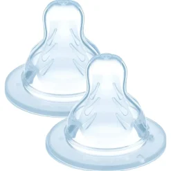 Lot de 2 tétines silicone débit x