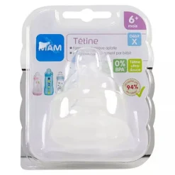 Lot de 2 tétines silicone débit x