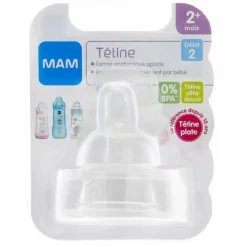 Lot de 2 tétines silicone debit 2