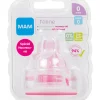 Lot de 2 tétines silicone debit 0