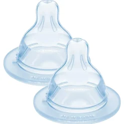 Lot de 2 tétines silicone debit 0