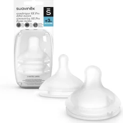 Lot de 2 tétines silicone symétriques sx pro débit moyen