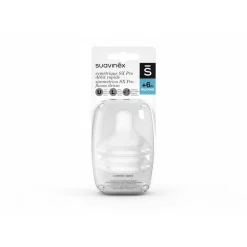 Lot de 2 tétines silicone symétriques sx pro débit rapide