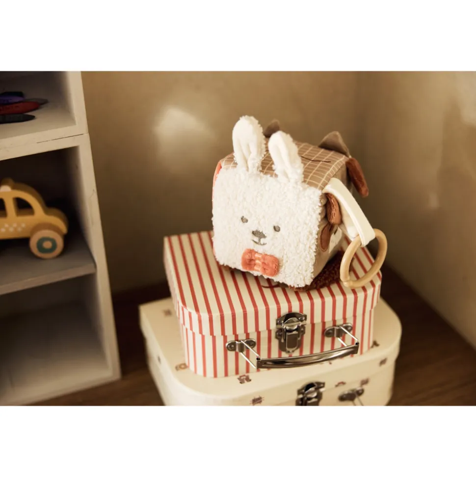 Lot de 2 valisettes à jouets enfant animal friends