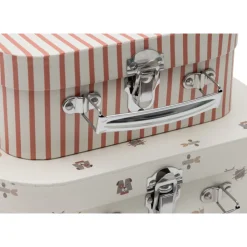 Lot de 2 valisettes à jouets enfant animal friends