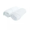 Lot 2 draps-housse blanc/blanc jersey 70x140 cm