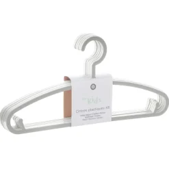 Lots de 6 cintres enfant blanc