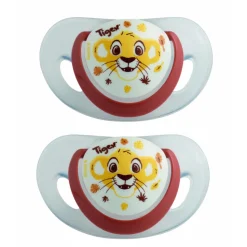 Lot 2 sucettes physiologiques silicone 6-18m le roi lion