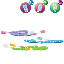 Lot évolutif de brosse à dents bébé
