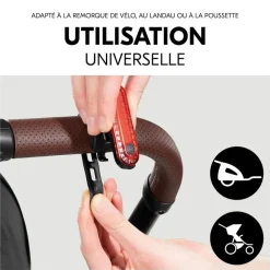 Lumière arrière universelle pour poussette