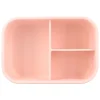 Lunch box 3 compartiments en silicone coeurs
