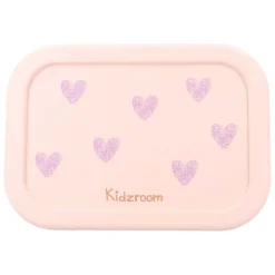 Lunch box 3 compartiments en silicone coeurs