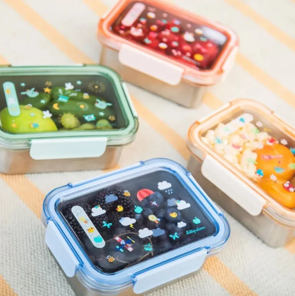 Lunch box enfant avec jeu cherche et trouve joe