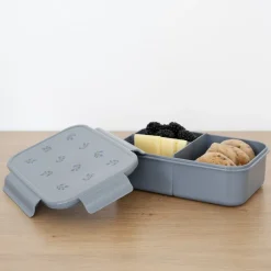 Lunch box en plastique recyclé bleu myrtilles