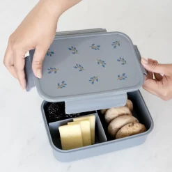 Lunch box en plastique recyclé bleu myrtilles