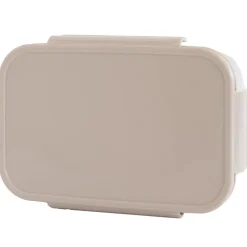 Lunch box en plastique recyclé taupe
