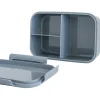 Lunch box en plastique recyclé bleu