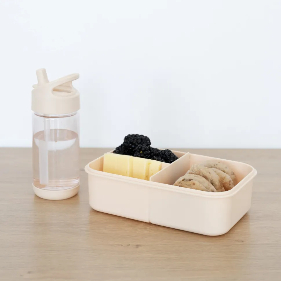 Lunch box en plastique recyclé sable