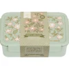 Lunch box fleurs sage