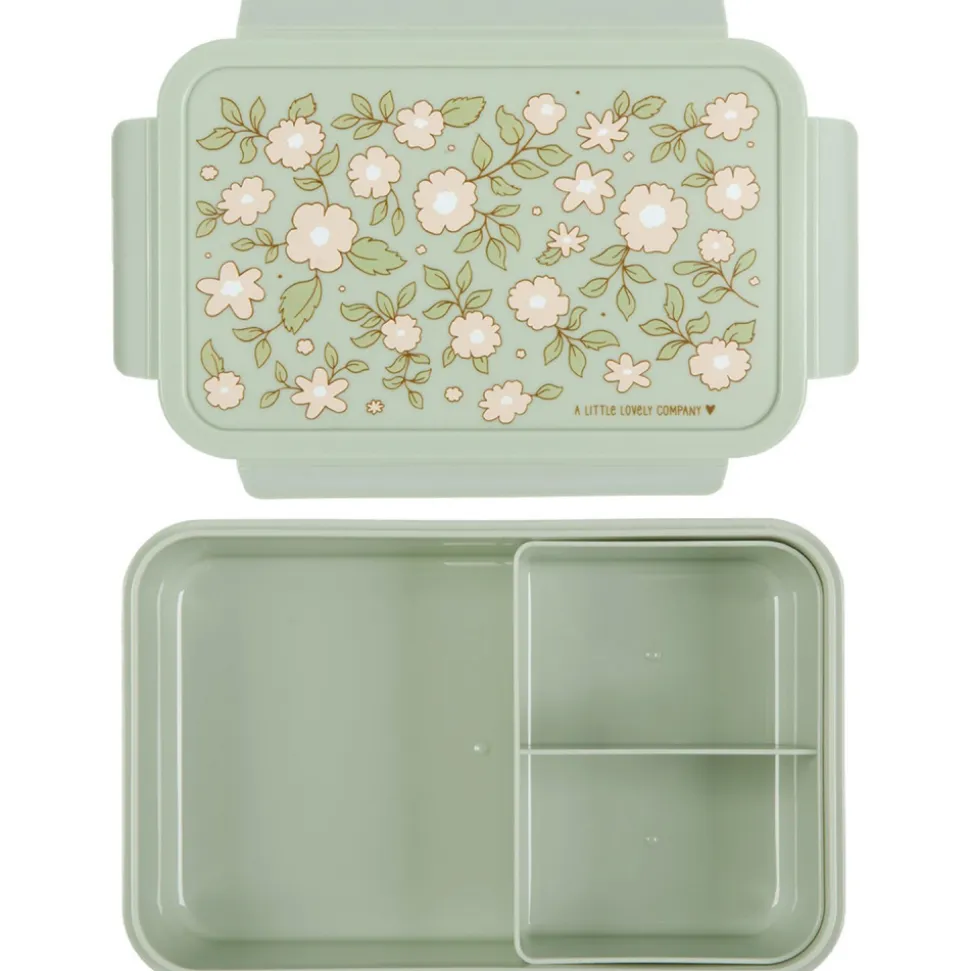 Lunch box fleurs sage