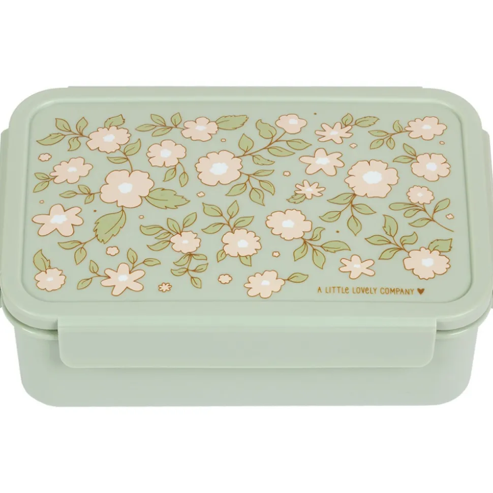 Lunch box fleurs sage