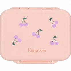 Lunch box inox 2 compartiments cerises rose