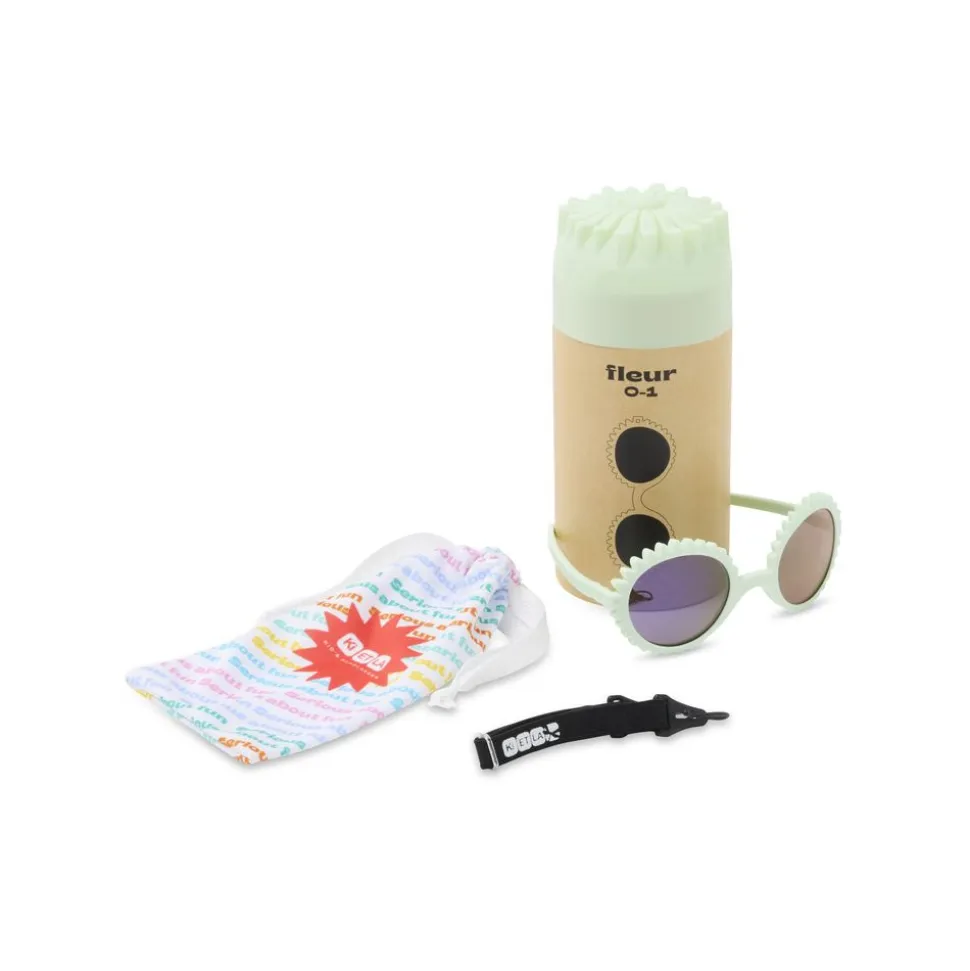 Lunettes de soleil 1-2 ans fleur thé vert