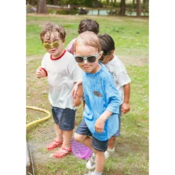 Lunettes de soleil 1-2 ans fleur vert olive