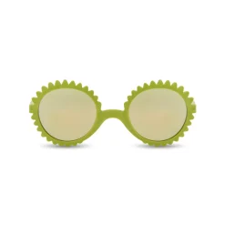 Lunettes de soleil 1-2 ans fleur vert olive