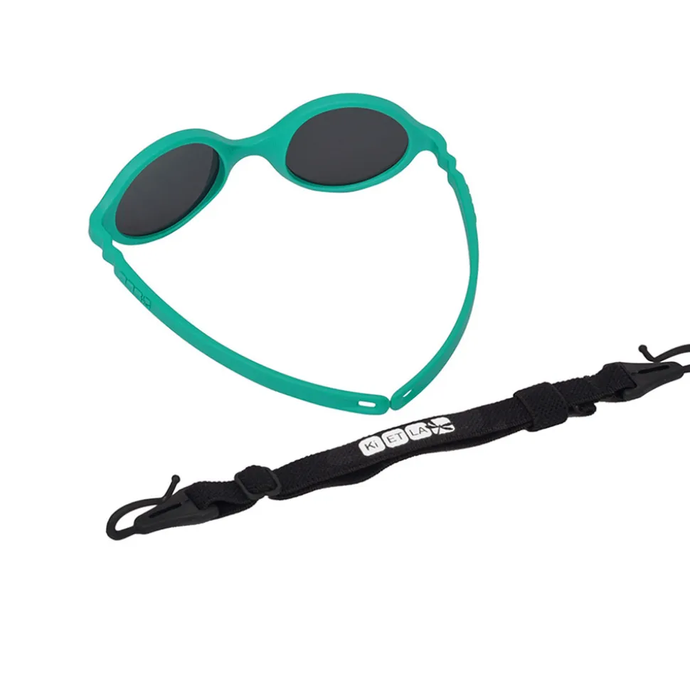 Lunettes de soleil bébé 0-1 an diabola 2.0 vert paon