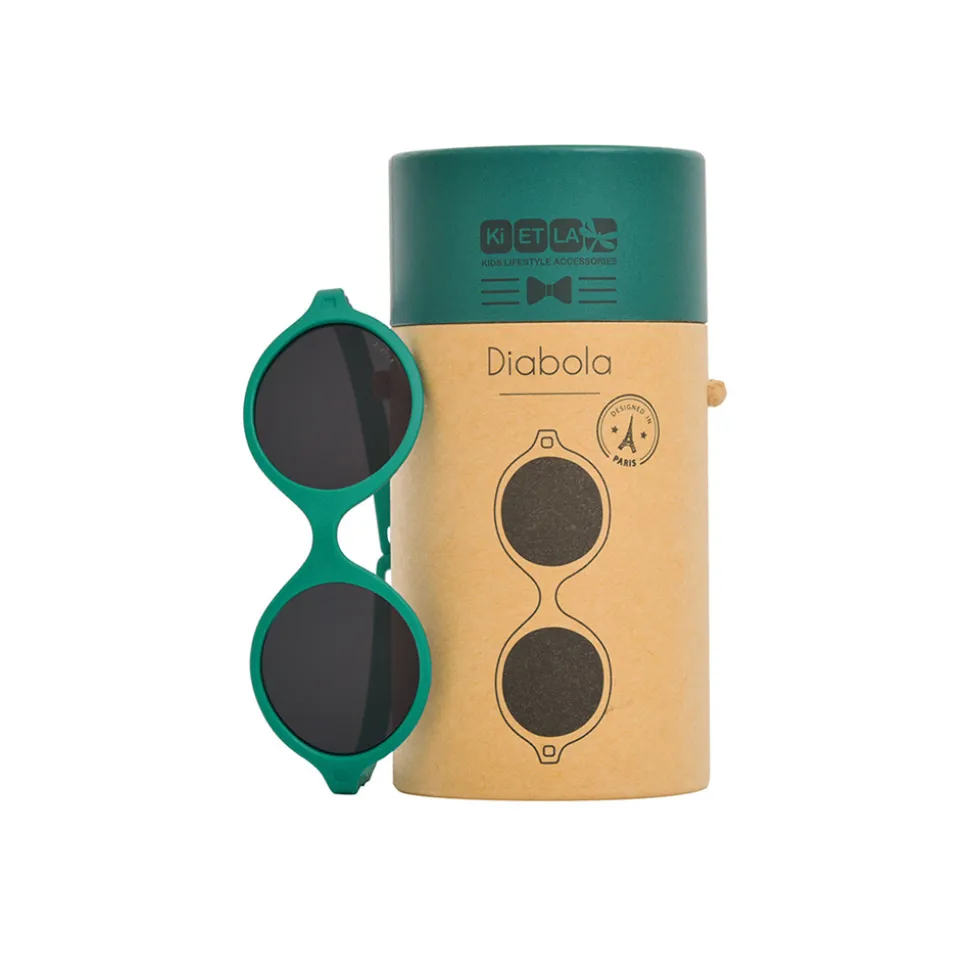 Lunettes de soleil bébé 0-1 an diabola 2.0 vert paon