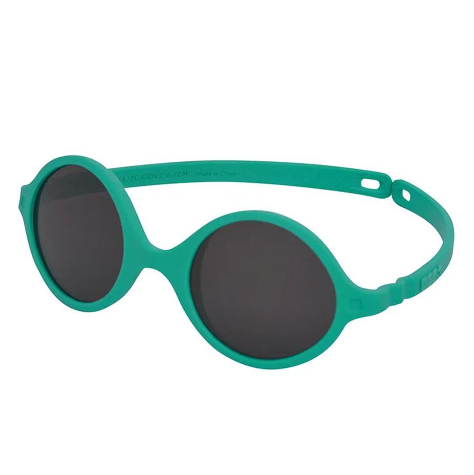 Lunettes de soleil bébé 0-1 an diabola 2.0 vert paon