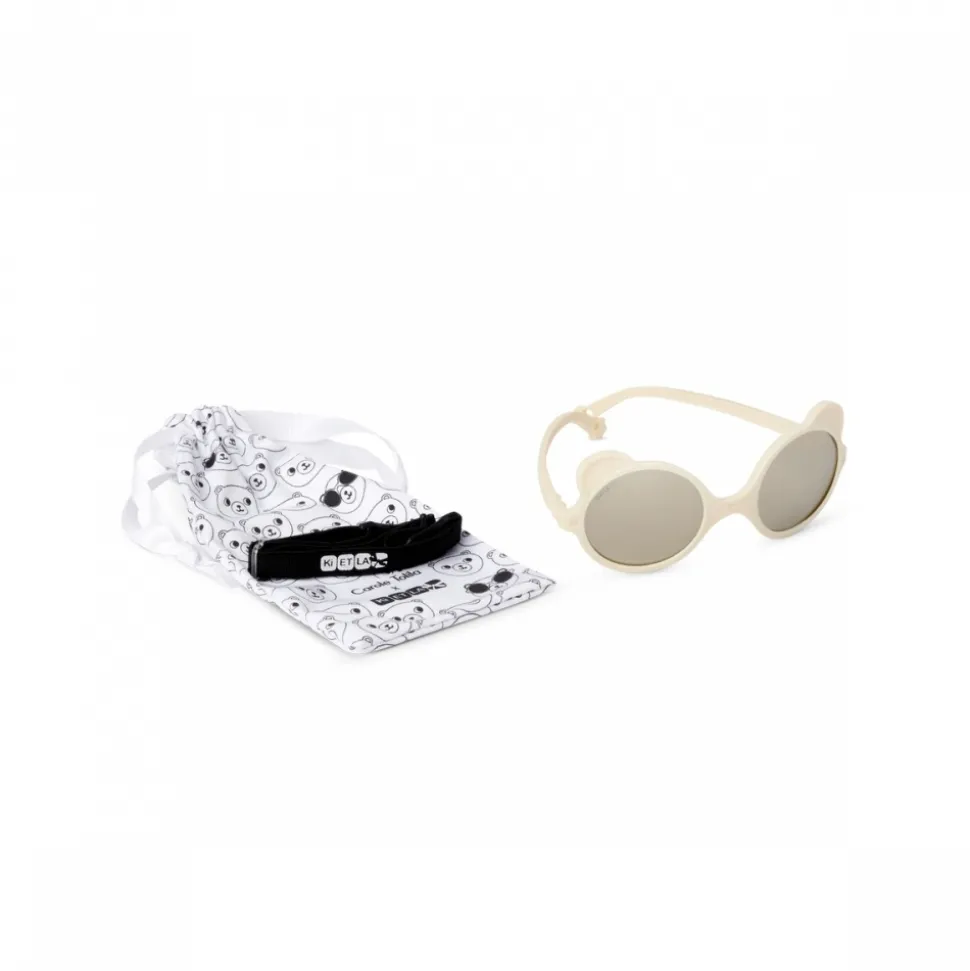 Lunettes de soleil bébé 0-1 an ourson crème