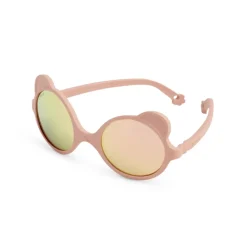 Lunettes de soleil bébé 1-2 ans ourson rose pêche