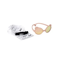 Lunettes de soleil bébé 1-2 ans ourson rose pêche