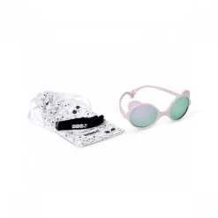 Lunettes de soleil bébé 0-1 ans ourson rose pâle