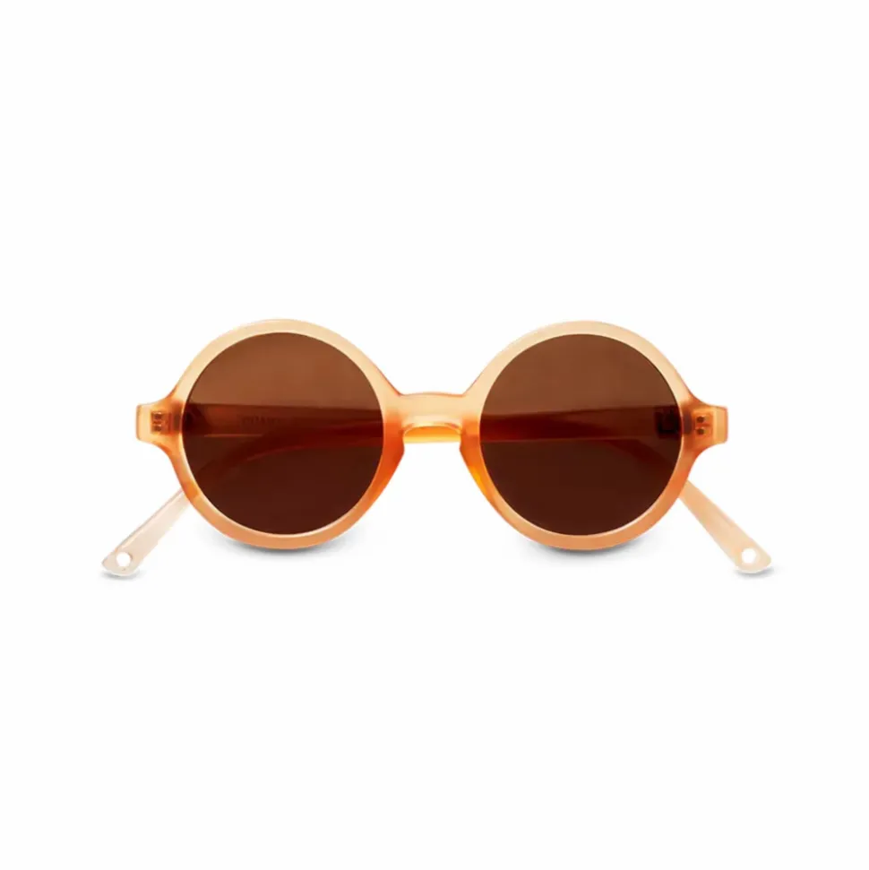 Lunettes de soleil bébé 0-2 ans woam abricot translucide