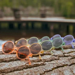 Lunettes de soleil bébé 0-2 ans woam olive translucide