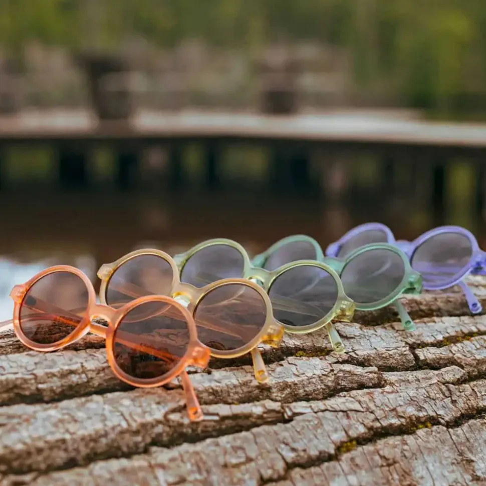 Lunettes de soleil bébé 0-2 ans woam olive translucide