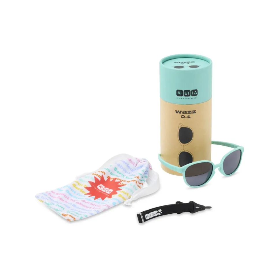 Lunettes de soleil bébé 0-1 an wazz bleu lagon