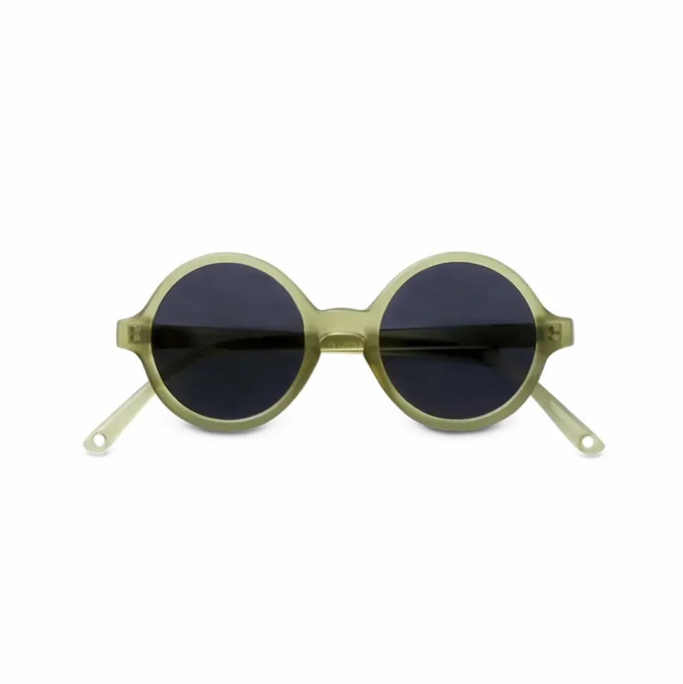 Lunettes de soleil enfant 2-4 ans woam olive translucide