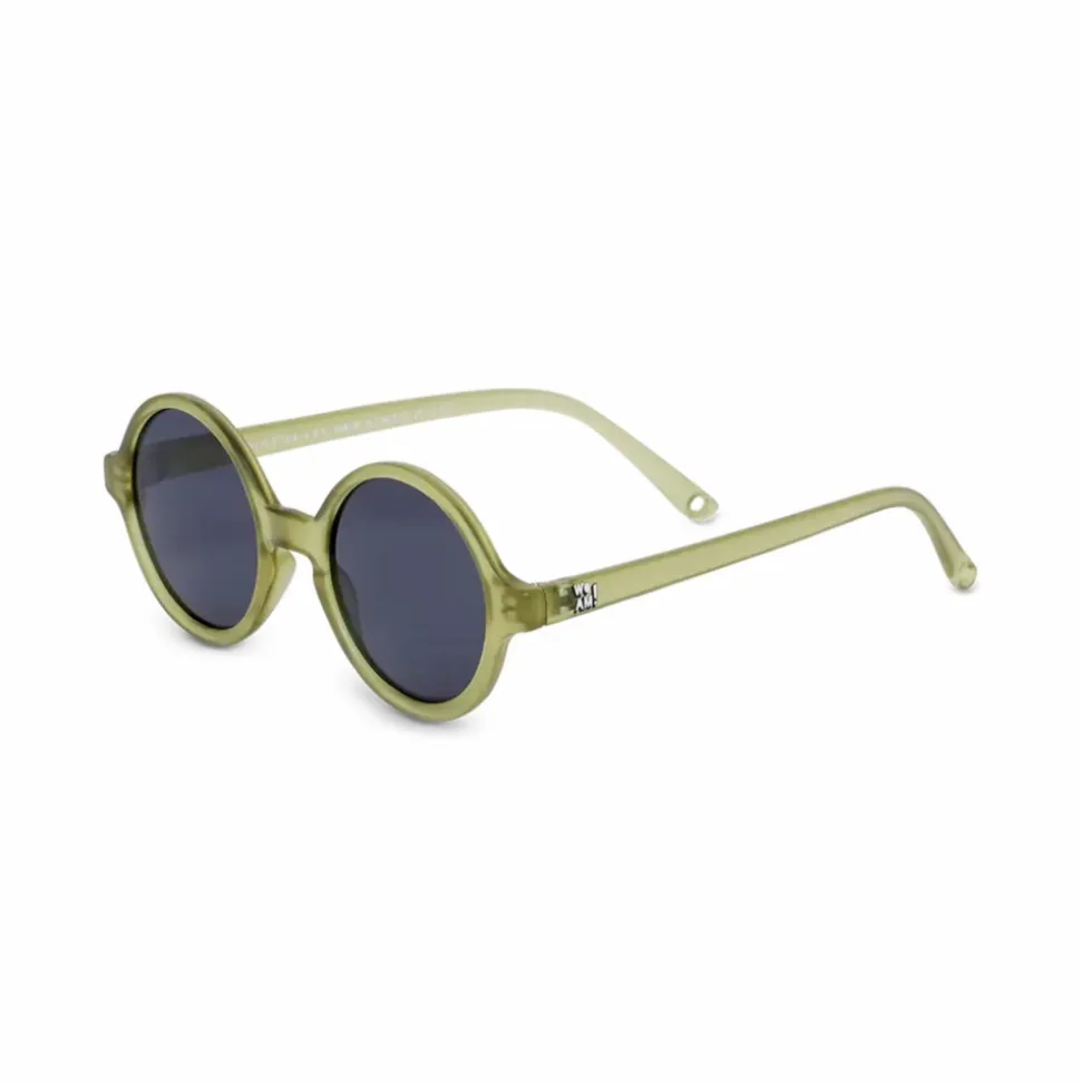 Lunettes de soleil enfant 2-4 ans woam olive translucide