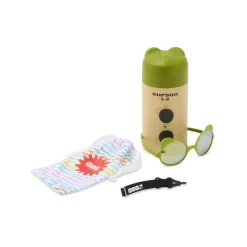 Lunettes de soleil enfant 2-4 ans ourson vert olive